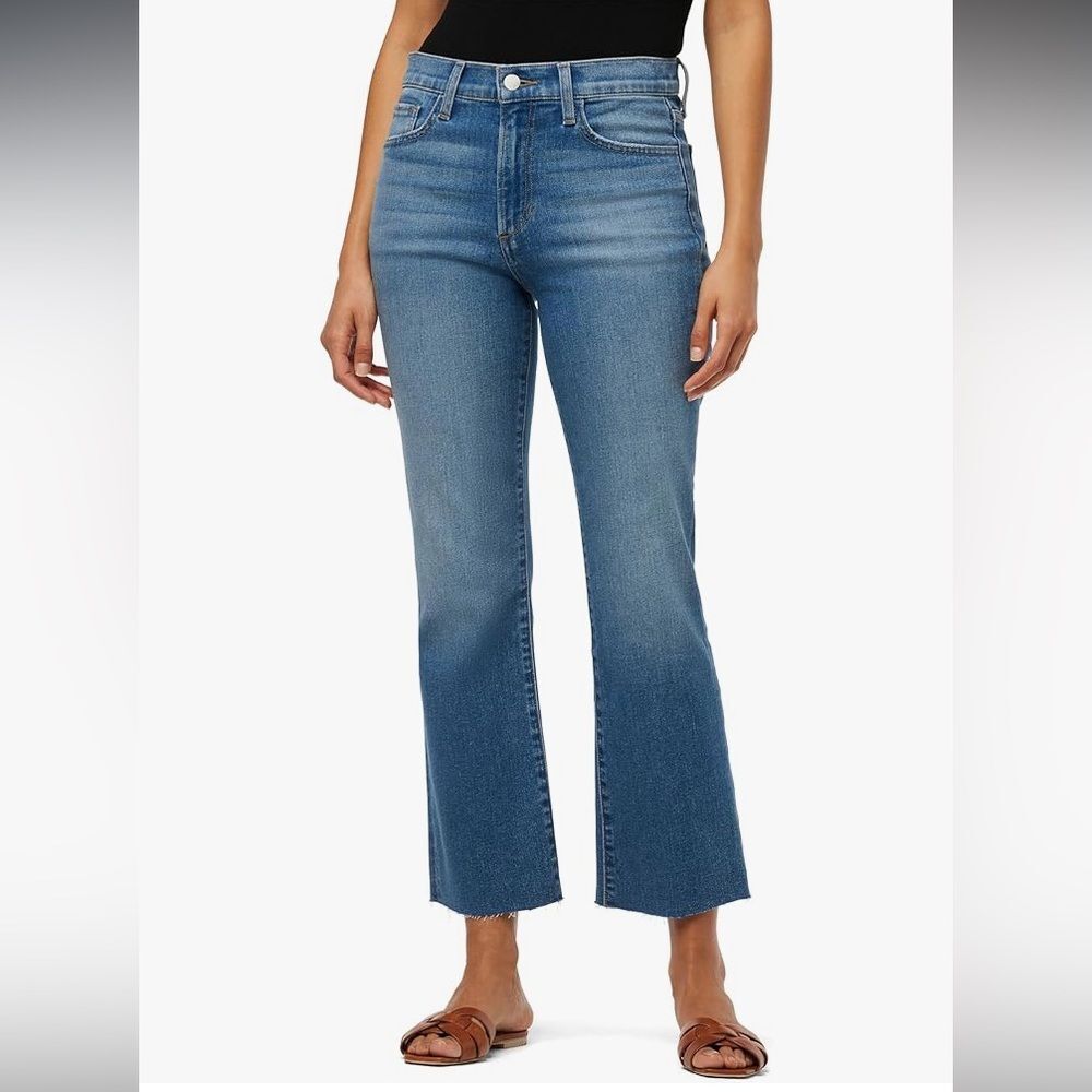 Joe’s Jeans Blue Denim Callie High Rise Cropped Boot Cut Jeans NEW 31